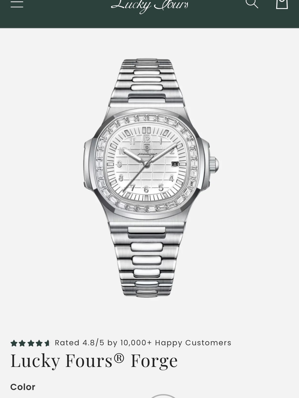 Forge Silver Stainless Steel Smartwatch